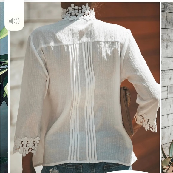 NWOT VICI Sweet Mary Crochet Lace Top - Picture 6 of 15